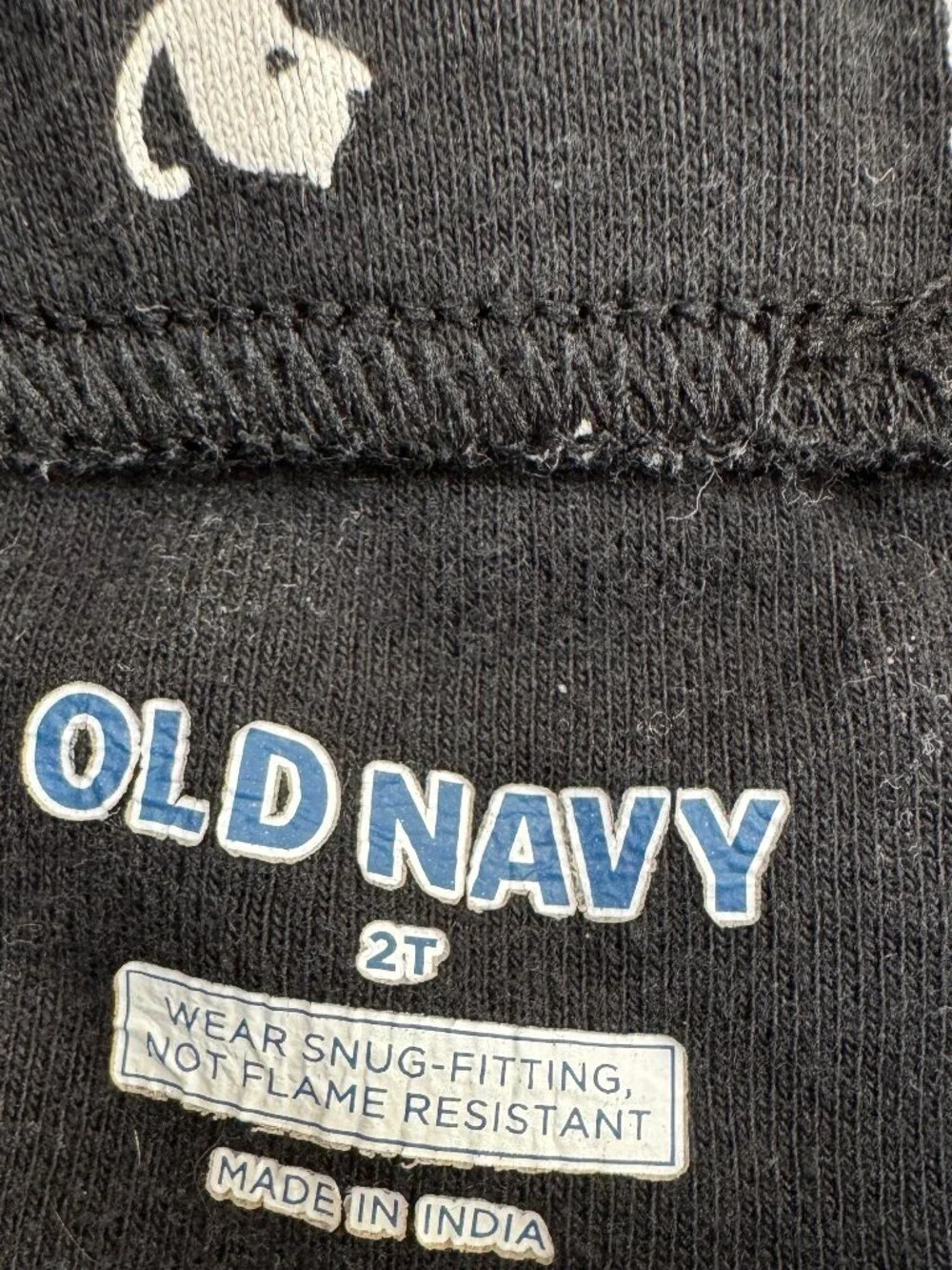 OLD NAVY matching set cat pajamas or day clothes Size 2T Black & white, Unisex